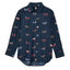Joules Womens Amilla Horse Cotton Shirt - Navy Horses Print