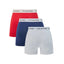 Calvin Klein 3 Pack Trunks - Cotton Stretch White/Red Ginger/Pyro Blue