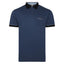 Gabicci Contrasting Collar & Cuff Patterned Jersey Polo Shirt - Indigo