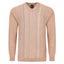 Gabicci M04 Front Pattern Knitted Vee Neck Jumper - Peach
