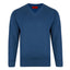 Gabicci Jumpers - K01 Classic V Neck - Denim