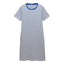 Joules Eden Striped Short Sleeve Jersey Dress - Blue Stripe