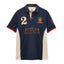 Joules Mens Embellished Cotton Pique Polo Shirt - Navy & White