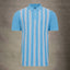 Lizard King Vertical Stripe Polo Shirt - Sky