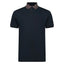 Lizard King Navy Printed Collar Polo Shirt