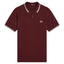 Fred Perry Twin Tipped Polo Shirt - Oxblood