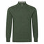 Peter Gribby Mens Lambswool ¼ Zip Jumper - Thyme
