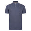 Peter Gribby Short Sleeve Melange Pique Polo Shirt - Denim