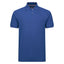 Peter Gribby Short Sleeve Melange Pique Polo - Blue