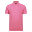 Peter Gribby Short Sleeve Melange Pique Polo - Pink