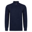 Peter Gribby Lambswool Mix Nep 1/4 Zip - Indigo