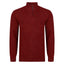 Peter Gribby Lambswool Mix Nep 1/4 Zip - Wine