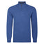 Peter Gribby Lambswool Quarter Zip Sweater - Blue
