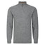 Peter Gribby Lambswool Quarter Zip Sweater - Grey Marl