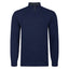 Peter Gribby Lambswool Quarter Zip Sweater - Navy