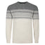 Peter Gribby Fairisle Yoke Crew Neck Sweater - Ecru