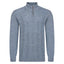 Peter Gribby Mens Cable ¼ Zip Jumper - Misty Blue
