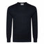 Peter Gribby Mens Merino Acrylic Crew Neck Jumper - Black