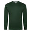 Peter Gribby Mens Merino Acrylic Crew Neck Jumper - Forest Green