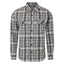 Peter Gribby Cotton Long Sleeved Grey Check Shacket
