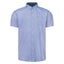 Peter Gribby Short Sleeve Teal Check Shirt