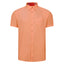 Peter Gribby Short Sleeve Linen Rich Shirt - Peach