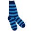 Swole Panda Bamboo Socks - Sky Blue Striped