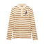 Joules Womens Fairfield Jonty T-Shirt - Tan Stripe