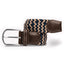 Swole Panda Woven Belt - Beige / Blue Zigzag