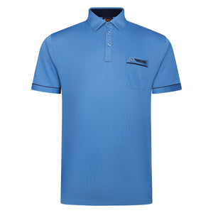 Gabicci Seasonal Pattern Polo Shirt - Delft