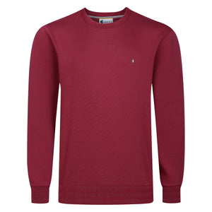 Gabicci Classic Crew Neck Sweat - Rouge
