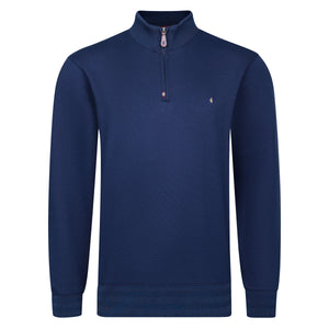 Gabicci Classic Quarter Zip Sweat - Navy