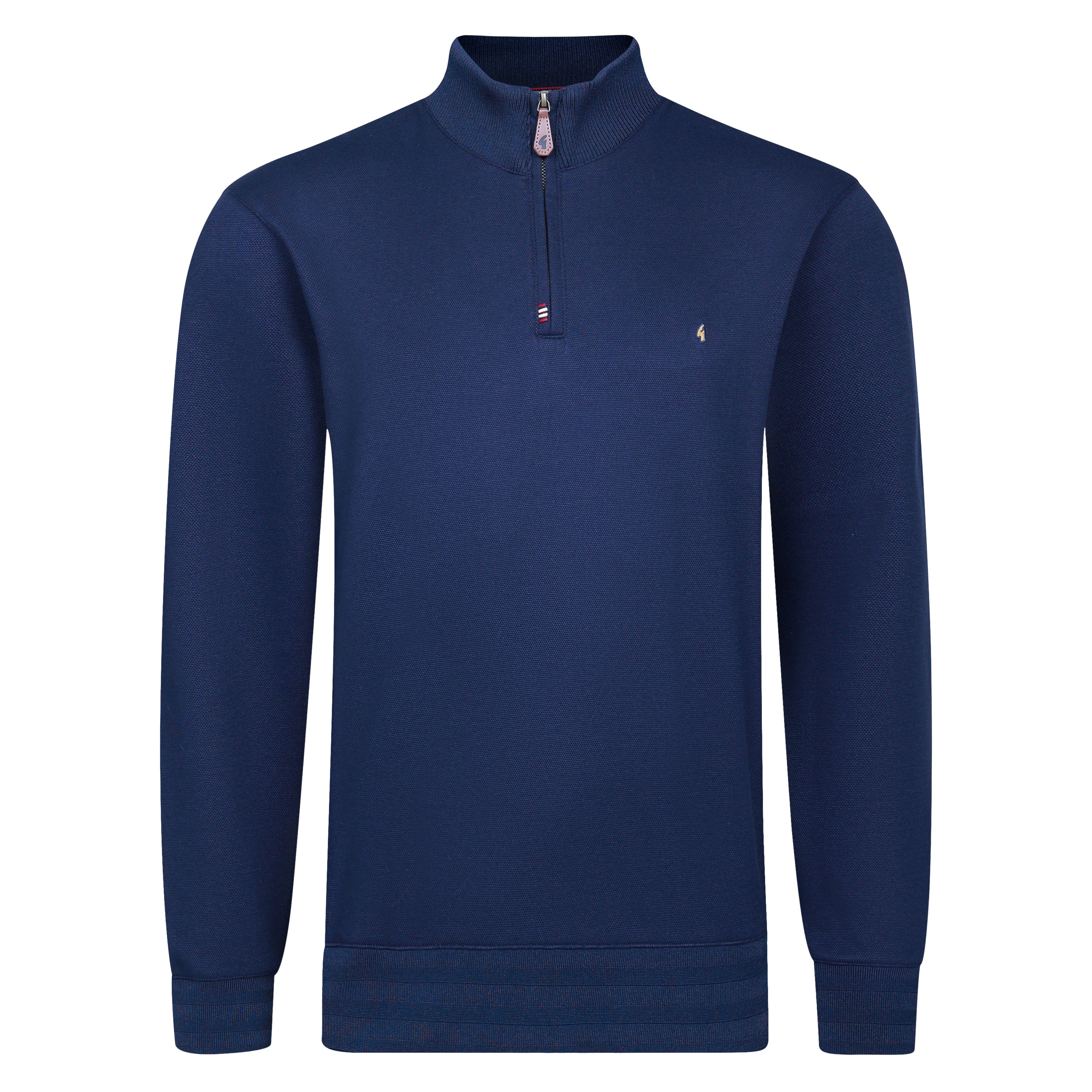 Gabicci Classic Quarter Zip Sweat - Navy