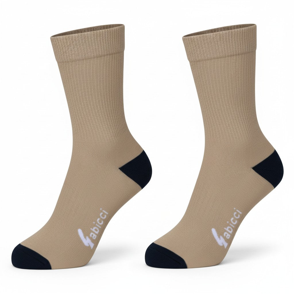 Gabicci Cotton and Micro Modal Sock Sandstone - 3 Pack