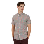 Ben Sherman Short Sleeve Signature House Check Shirt - Red