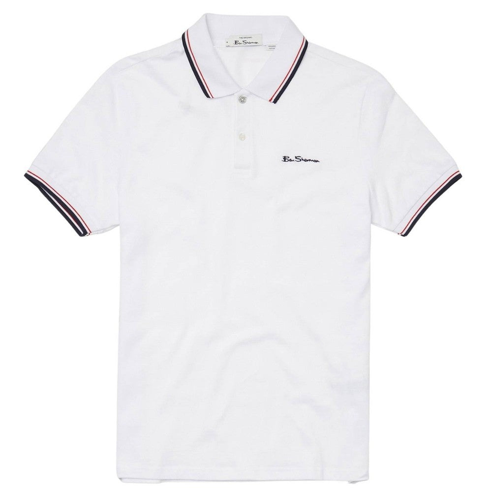 Ben Sherman Signature Pique Polo - White