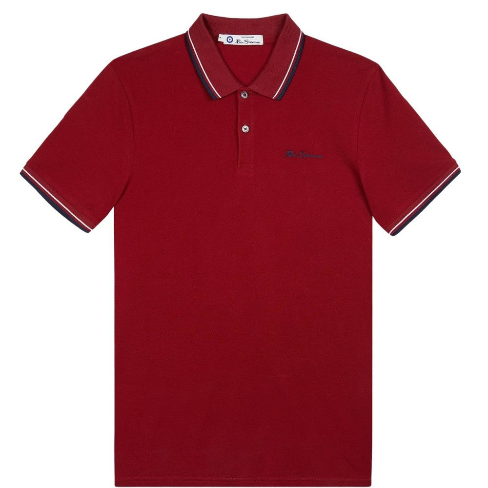 Ben Sherman Signature Pique Polo - Red