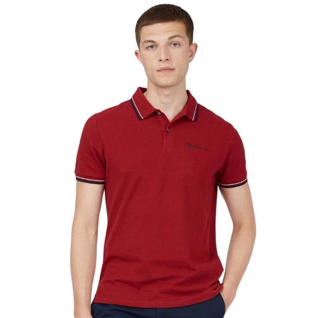 Ben Sherman Signature Pique Polo - Red