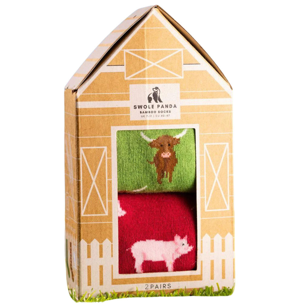 Swole Panda Barn Sock Box - 2 Pack
