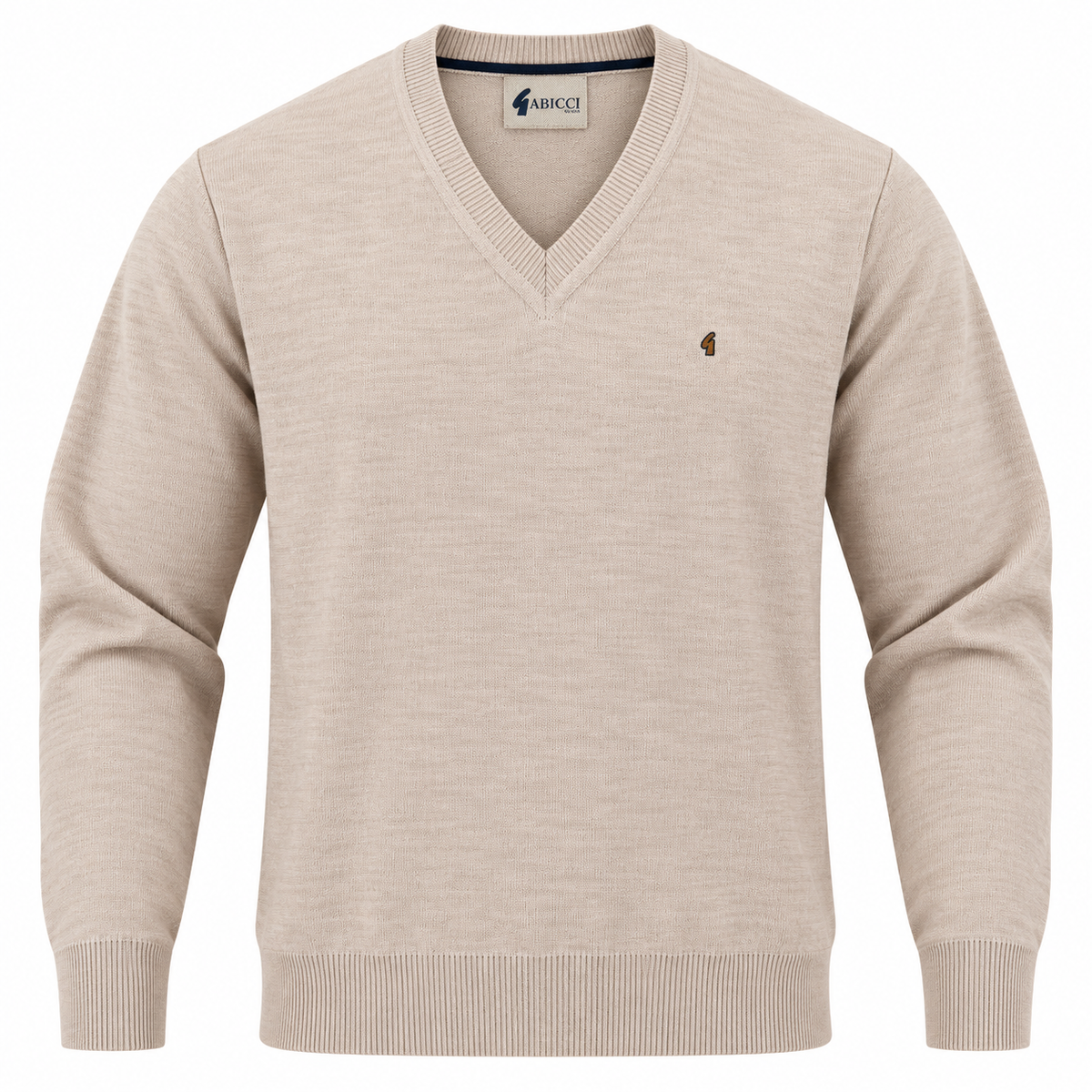Gabicci K01 Seasonal V Neck Jumper - Parchment