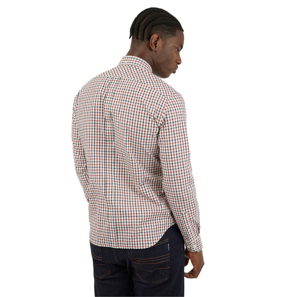 Ben Sherman Long Sleeve Signature House Check Shirt - Red