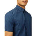 Ben Sherman Short Sleeve Signature Gingham - Royal Blue