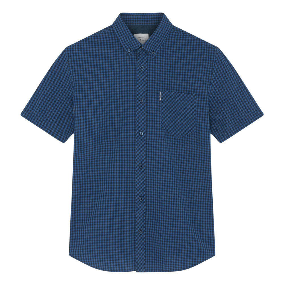 Ben Sherman Short Sleeve Signature Gingham - Dark Blue