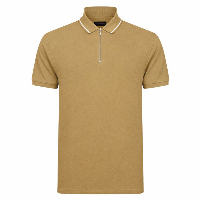 Lizard King Khaki Zipper Polo Hover Image