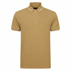 Lizard King Khaki Zipper Polo