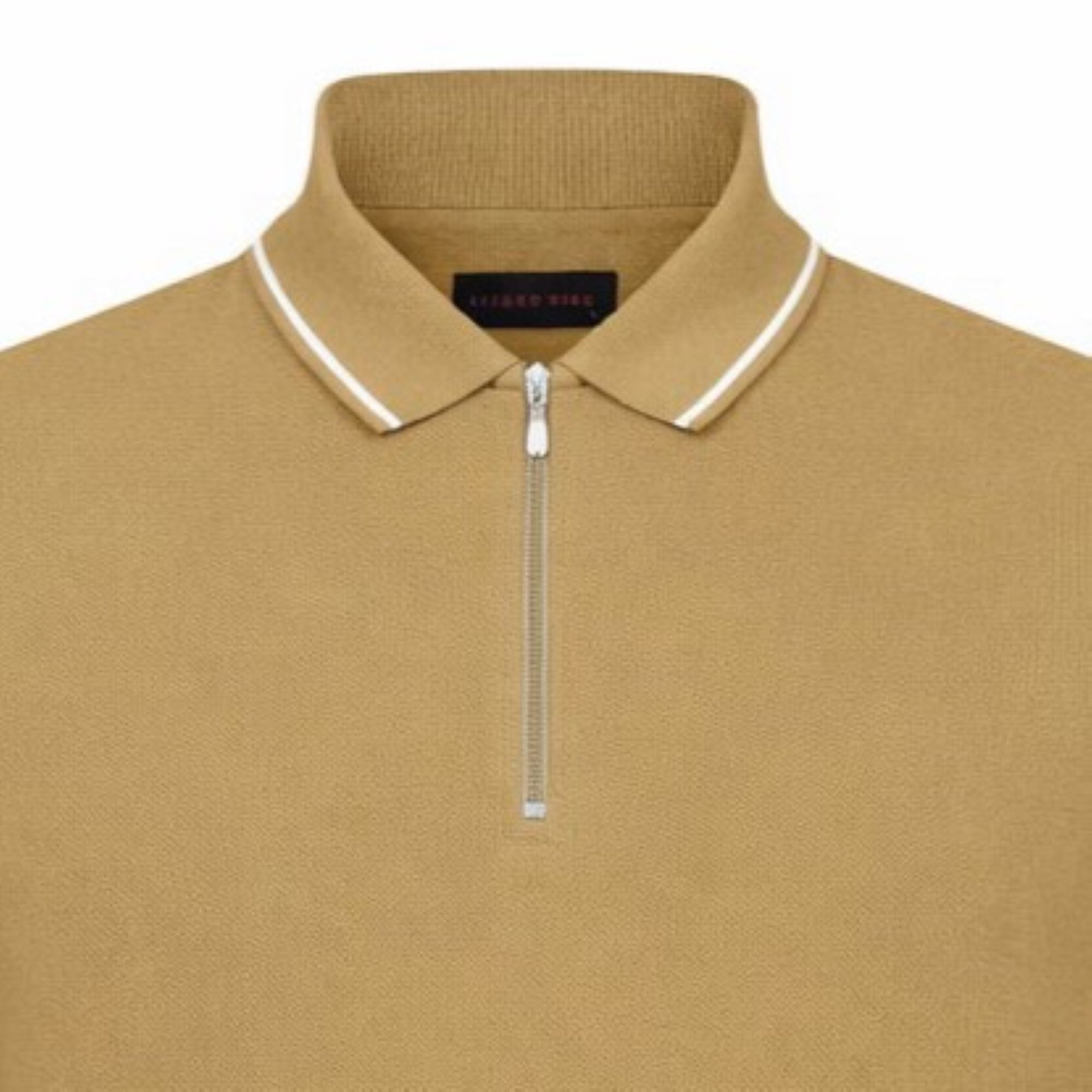 Lizard King Khaki Zipper Polo