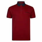 Lizard King Wine Printed Collar Polo Shirt