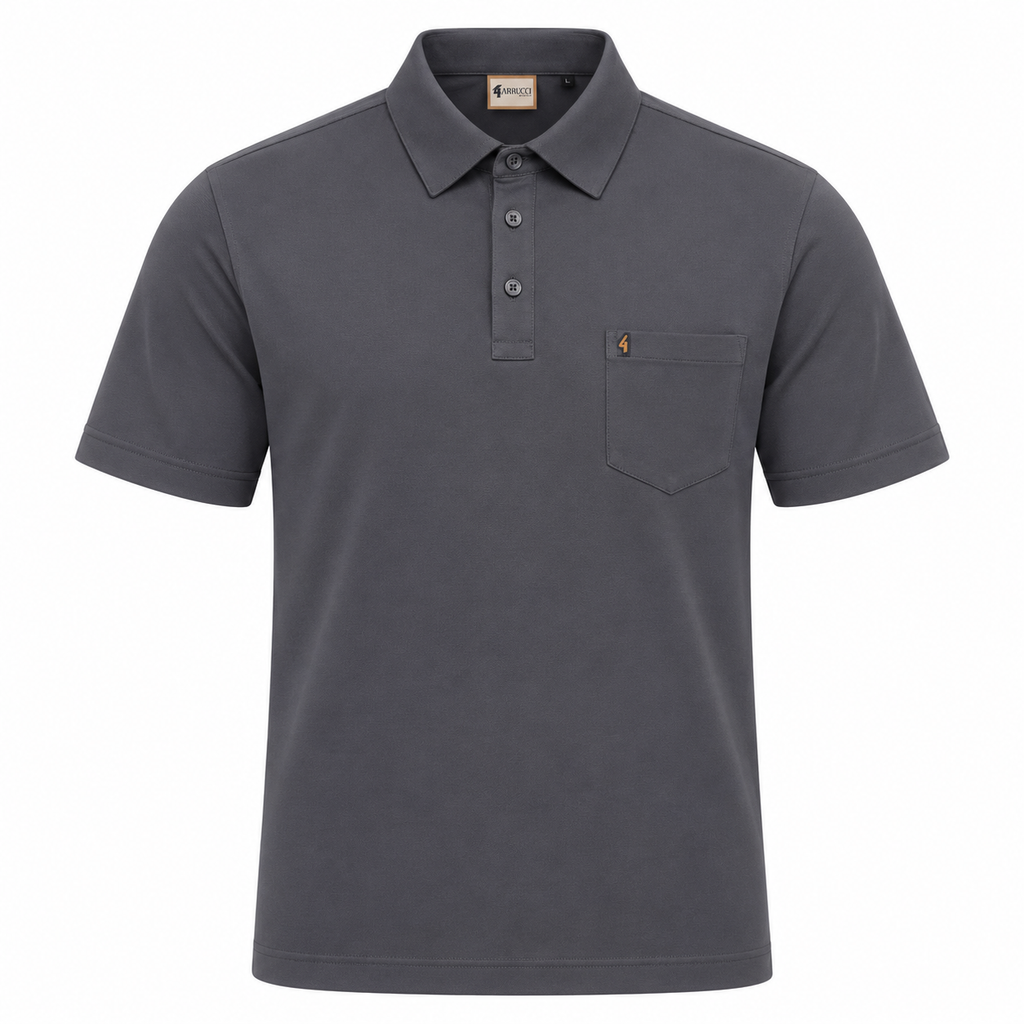 Gabicci Z05 Seasonal Plain Polo - Charcoal