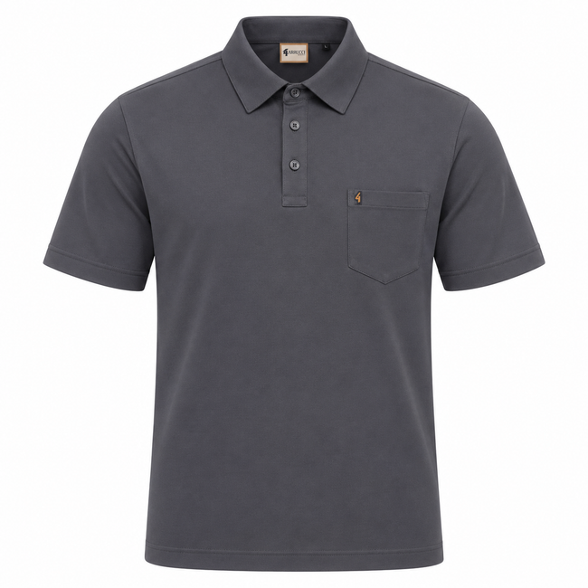 Gabicci Z05 Seasonal Plain Polo - Charcoal Hover Image