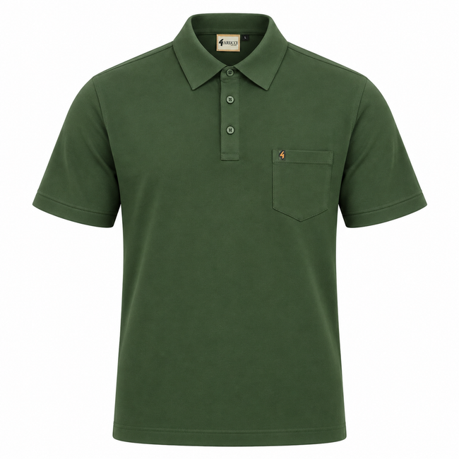 Gabicci Z05 Seasonal Plain Polo - Khaki Hover Image